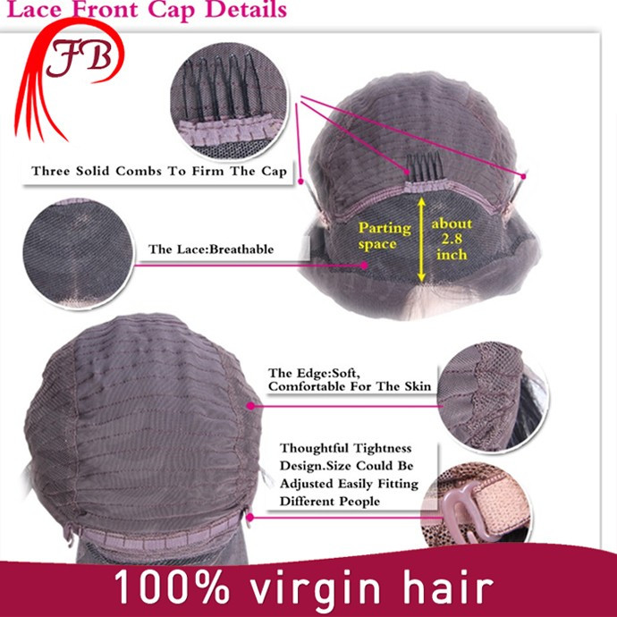 Hot sale unprocessed Lace Front Human Hair Wigs Brazilian Virgin Hair