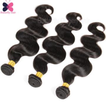 Unprocessed Virgin Brazilian Body Wave Human Hair Extension Weave 3 Bundles/300g