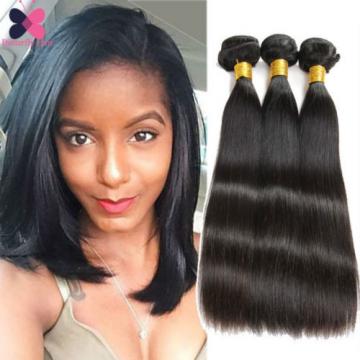Natural Black Straight Hair 3Bundles Brazilian Virgin Hair Cheap 150G Human Hair