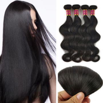 3 Bundles 150g 100% Brazilian Body Wave  Virgin Hair Weft Striaght Loose Wave 8A