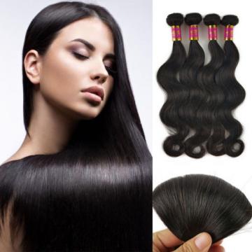 4 Bundles 200g 100% Brazilian Body Wave Virgin Hair Weft Striaght Body Wave 8A