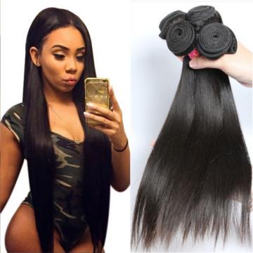 Brazilian virgin hair straight 3 bundles  Unprocessed  human hair natural black