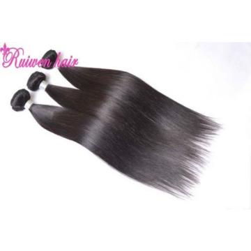 3PCS 10&#034; 8A Virgin Hair Straight Human Hair Weave Bundles Brazilian Hair 150g