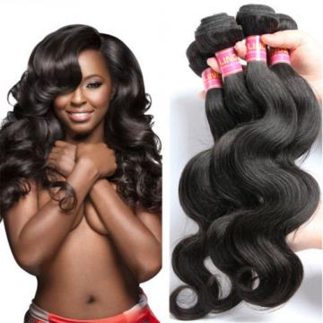 Brazilian Virgin Body Wave 100% Human Hair Extensions 4 Bundles/200g Hair Weave