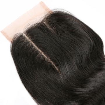 Virgin Brazilian Human Hair Straight Lace Closure Frontal Body Wave Three Part