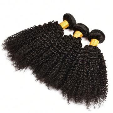 3 Bundles 300g Brazilian Virgin Hair Curly Weave Human Hair Extensions Black