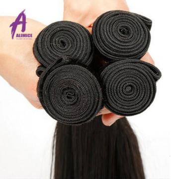 4 Bundles Straight Hair Brazilian Virgin Human Hair Extensions Weave 400g 7A