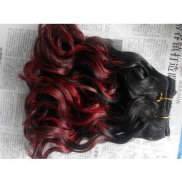 Brazilian Human Hair Curly Extensions mixed color Weft Virgin WAVE Hair Weave