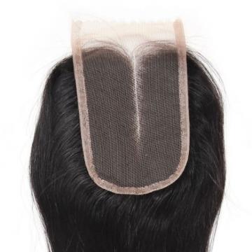 Virgin Brazilian Body Wave Lace Closure Unprocessed Human Hair Weft 4x4 Closure
