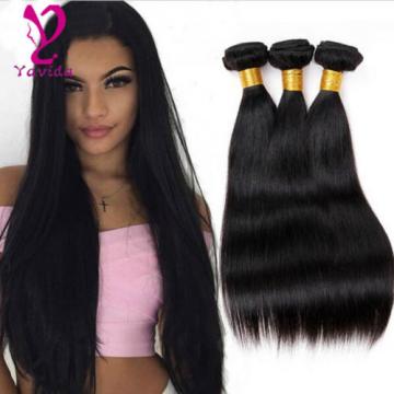 300g 7A 100% Unprocessed Virgin Brazilian Straight Human Hair Extensions Weave