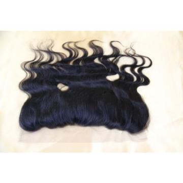 Brazilian Virgin Hair Natural Looking Swiss Lace Frontal Closure Wavy 13x4 Inch
