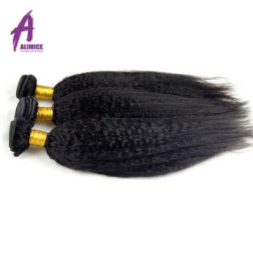 Kinky Straight Brazilian Virgin Human Hair Extensions Weave 3 Bundles 300g 7A