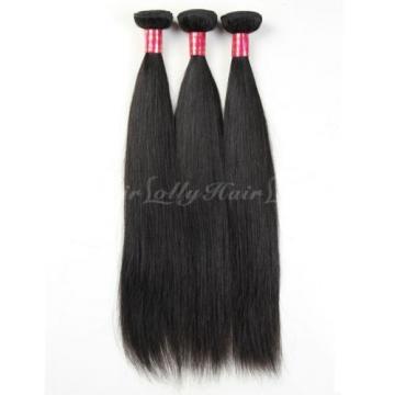 3Bundles 100% Unprocessed Virgin Indian Straight Hair Extension Human Weave Weft