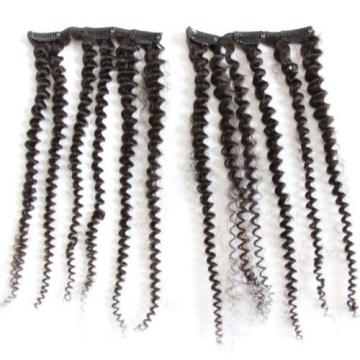 Kinky Curly Clip In Extensions 10pcs 125g 7A Brazilian Virgin Human Hair