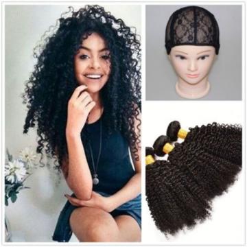 3 Bundles Kinky Curly Brazilian Virgin Hair Curly Weave Human Hair Extensions