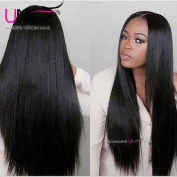 8&#034;~30&#034; Brazilian Virgin Hair Straight UNice Brazilian Human Hair Weave 4 Bundles