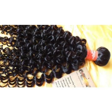 Brazilian Curly Weave Virgin hair extension 4 bundles/200g Natural Black Hair