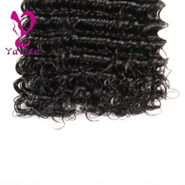 Unprocessed Brazilian Virgin Deep Curly Wave Human Hair Weft Weave 4Bundles/400g