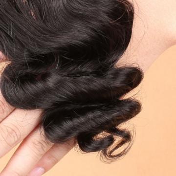 Brazilian Unprocessed Human Baby Virgin Hair 4*4 Loose Wave Silk Base Closure