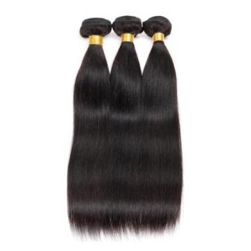 Brazilian 7A Straight Unprocessed Virgin Human Hair Extension Weave 3Bundle/150g