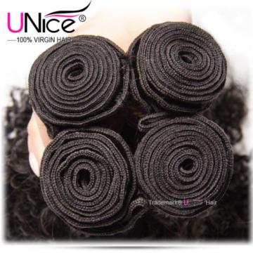 Brazilian Curly Virgin Hair Weave 4 Bundles UNice Wet Wavy Human Hair Extensions