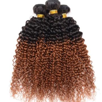 3bundles 300g Brazilian Peruvian Human Hair Weaves Virgin Hair Weft Color T1b/30