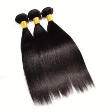 Straight Virgin Hair Brazilian Straight Weave Human Hair Extension 3 Bundle 300g
