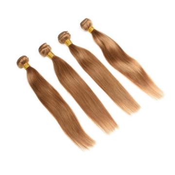 1/2/3 Bundle Brazilian Remy Virgin Hair Color 27# Straight Human Hair Weft Weave