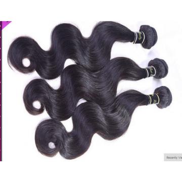 100% 6A 1Bundle 100g Virgin Brazilian Body Wave 10-30&#034; Natural Black Human Hair