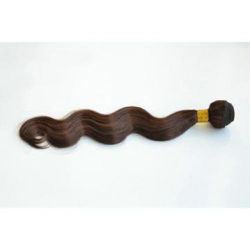 100% 6A 1Bundle 100g Virgin Brazilian Body Wave 10-30&#034; Natural Brown Human Hair