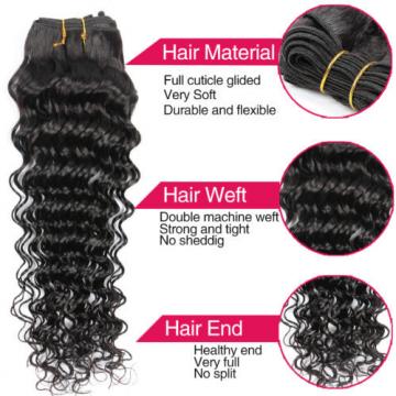 7A Brazilian Virgin Hair with Closure 360Lace Frontal with Bundle Deep Wave Hair