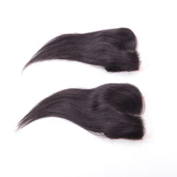 4 x4 Lace Closure 6A Unprocessed Brazilian Virgin straight Human Hair Extensions
