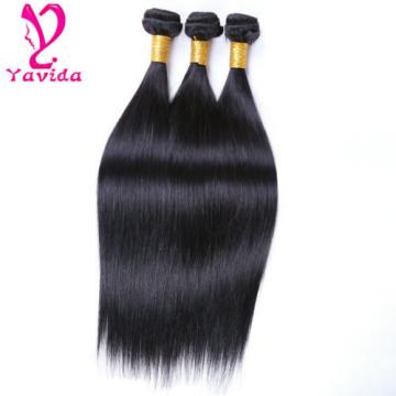 Virgin Peruvian Straight 100% Unprocessed Human Hair Extensions 3 Bundles/300g