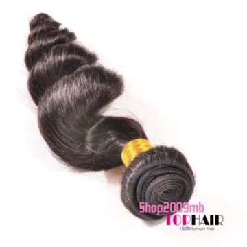 Virgin Loose Wave Human Hair 3 Bundles/150g Peruvian Remy Hair Extension Weft