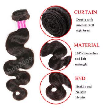 100% Unprocessed Brazilian Peruvian Virgin Human Hair Weave 8A 300g 3bundles