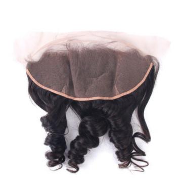 Peruvian 7A Human Virgin Hair Free Part Frontal 13X4&#034; Loose Wave Lace Closure