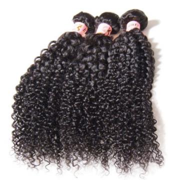 3PCS/300g Unprocessed Peruvian 7A Curly Virgin Hair Human Hair Extensions