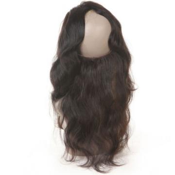 Peruvian Virgin Human Hair Body Wave 360 Lace Frontal Closure With 4 Bundles