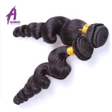 Peruvian Hair 100% Virgin Human Hair Extensions Weave 1/3 bundles Loose Wave