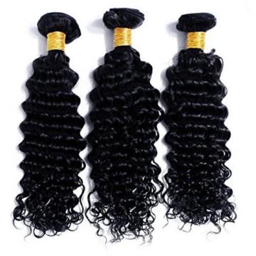 8A Deep Wave Virgin Hair Peruvian Human Hair Bundles 100% Human Hair Extensions