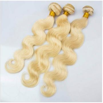 100% Peruvian Virgin Blonde Hair  Extensions 3 Bundles Humam Body Wave Hair