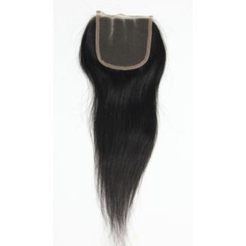 4&#034;X4&#034; Lace Closure Peruvian Virgin Human Hair Hairpiece Extensions Natural Black