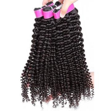 Luxury Kinky Curly Peruvian Virgin Human Hair Extensions 7A Weave Weft