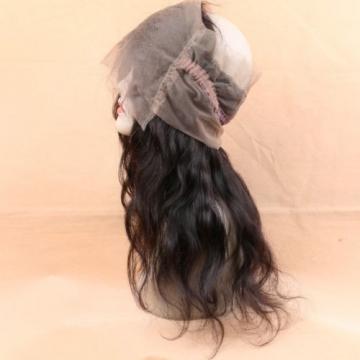 Peruvian Virgin Human Hair 360 Lace Frontal Closure Wavy Full Lace Closure Black