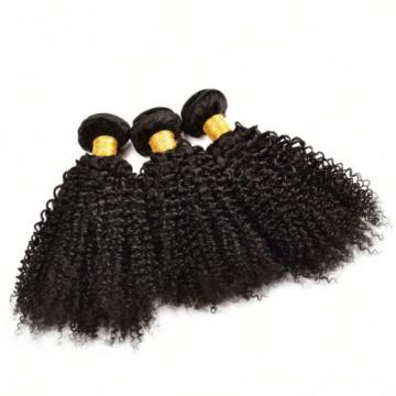 Peruvian Virgin Hair Curly Weave Human Hair Extension 3 Bundle 300g Naturl Black