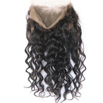 Peruvian Virgin Human Hair 360 Lace Frontal Closure Wavy Full Lace Band Frontal