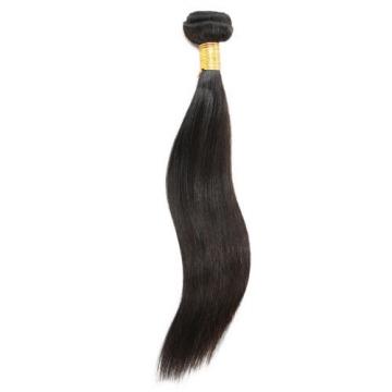 7A Straight Peruvian Virgin Hair Bundles Wefts 100% Human Hair Extensions 18inch