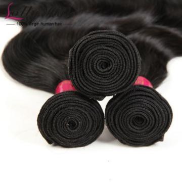Lollyhair 8A Peruvian Body Wave Huamn Hair 3Bundles Virgin Remy Human Hair Weave
