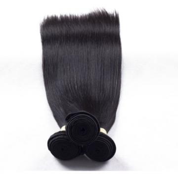 4 Bundles Unprocessed Virgin Peruvian Straight Hair Extension Human Weave Weft