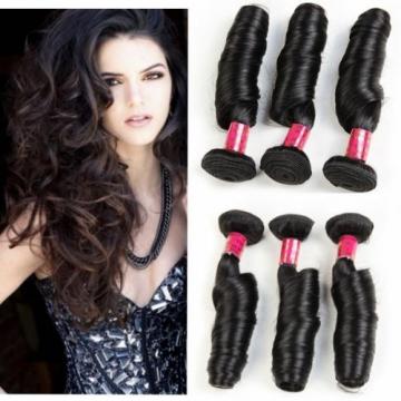 3 Bundles 300g Brazilian Peruvian Human Hair Weaves Virgin Spring Curl Hair Weft